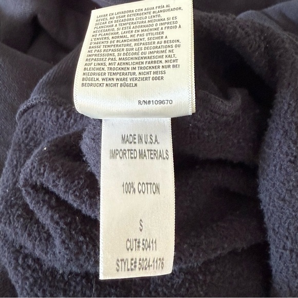 Citizens Of Humanity Amelie Tucked Sweatshirt Navy - Picture 4 of 4